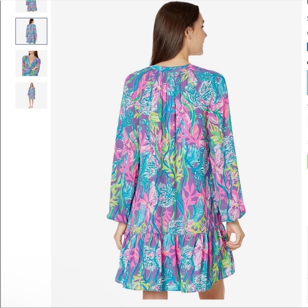Lilly Pulitzer Lucee Dress in Party All the Tide size XL - Picture 2 of 5
